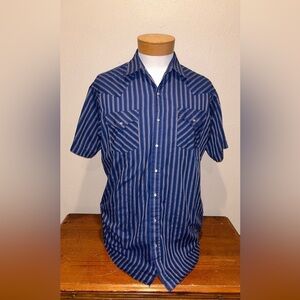 Ely Cattleman Pearl Snap Button Down Shirt -‎ Size Large Tall